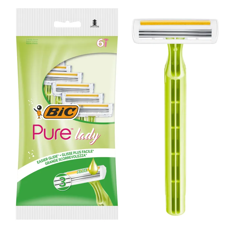 BIC Maszynka Jednorazowa Do Golenia Pure Lady 6 Sztuk