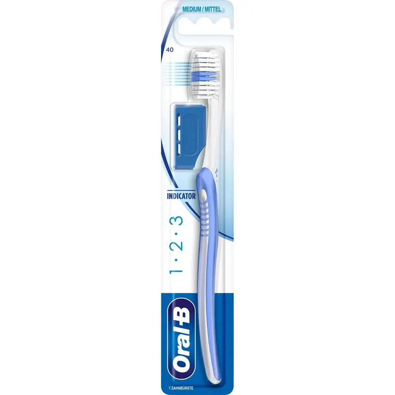 ORAL-B 1 2 3 Travel Cap Mittel Szczoteczka Do Zębów