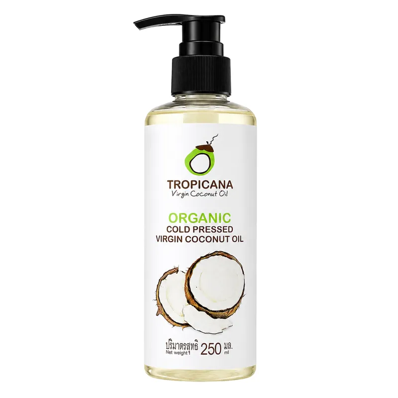 TROPICANA Virgin Coconut Oil Bio Olej Kokosowy Do Włosów, Skóry Wegański 250 ml