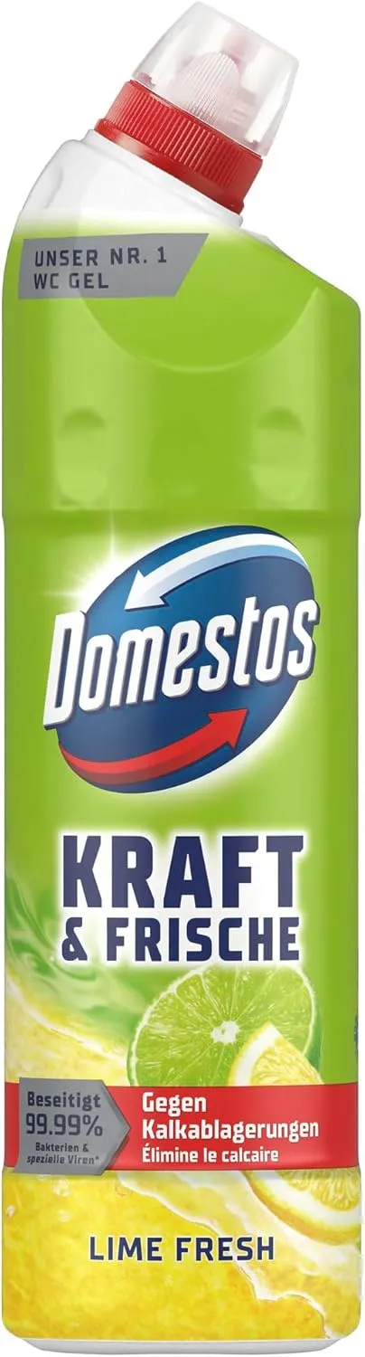 DOMESTOS Kraft & Frische Lime Fresh WC Żel 750 ml