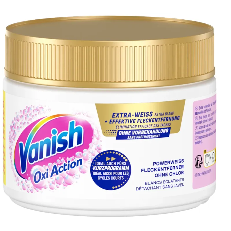 VANISH Oxi Action Weiss Odplamiacz Do Tkanin Białych 250 g