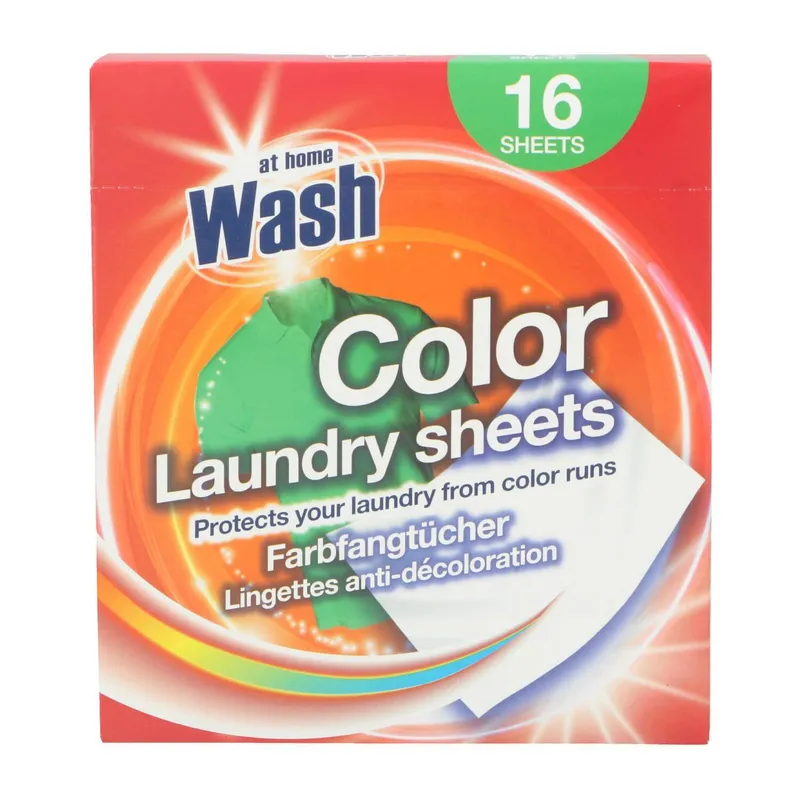 AT HOME Wash Sheets Chusteczki Wyłapujące Kolory 16 szt