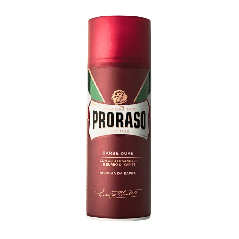 PRORASO Barbe Dure Pianka Do Golenia Twardy Zarost 400 ml