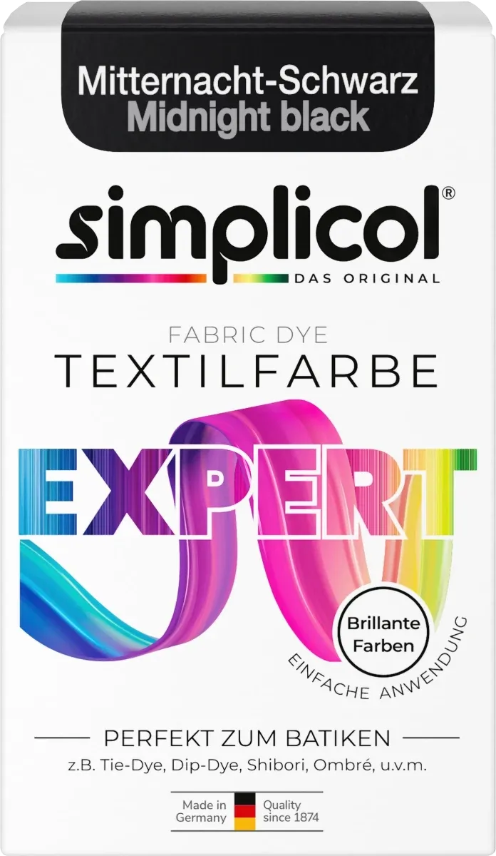 SIMPLICOL Expert Barwnik Do Tkanin Mitternacht-Schwarz 150 g