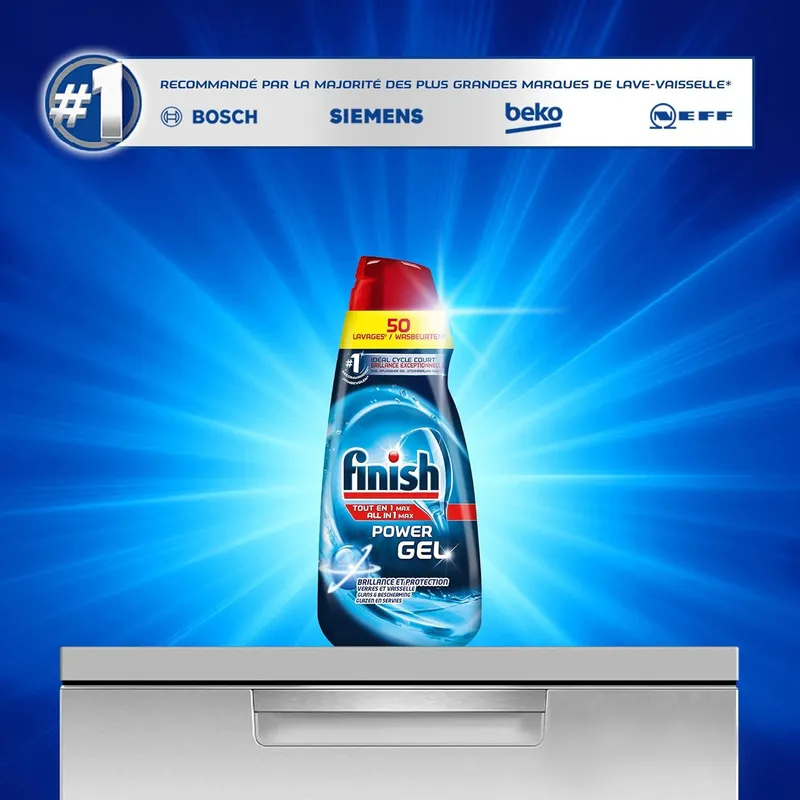 FINISH All In One Power Gel Żel Do Zmywarki 50 Myć