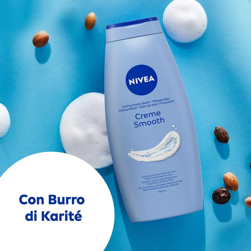 NIVEA Creme Smooth Płyn Do Kąpieli 750 ml