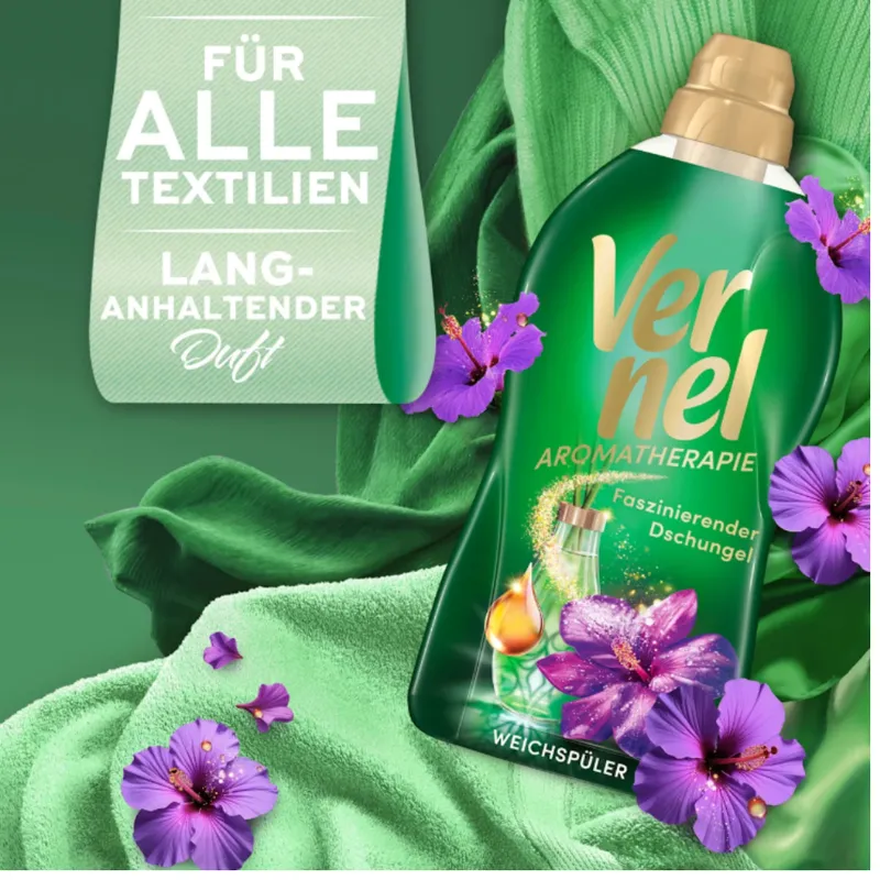 VERNEL Aromatherapie Faszinierender Dschungel Płyn Do Płukania Fascynująca Dżungla 46 Prań