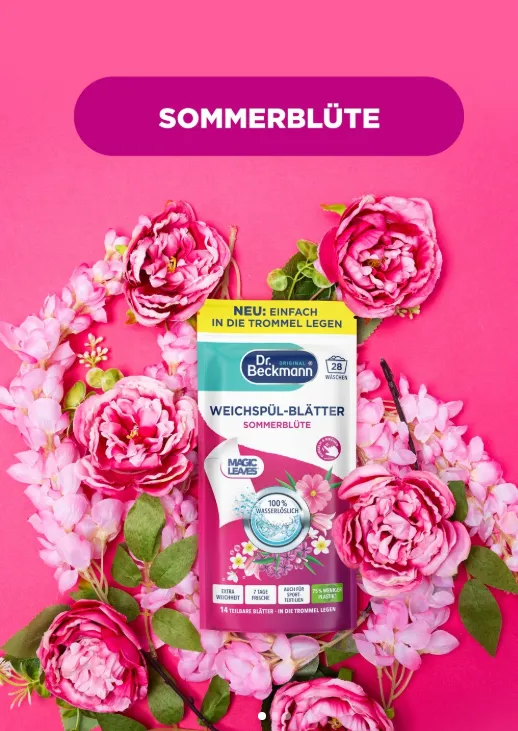Dr. BECKMANN Sommerblüte Listki Do Płukania Tkanin 28 szt