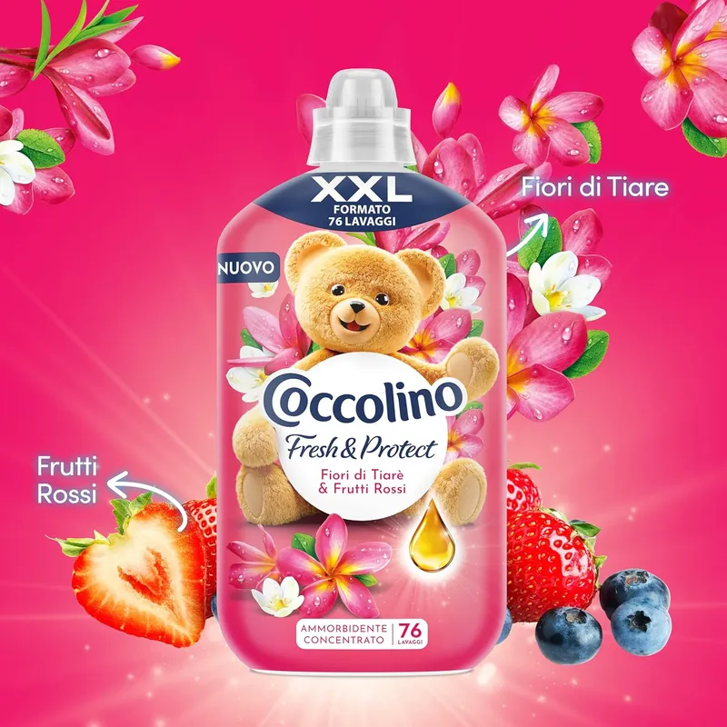 COCCOLINO Fiori Di Tiare E Frutti Rossi Concentrato Płyn Do Płukania 87 Prań