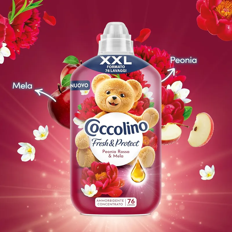 COCCOLINO Peonia Rossa & Mela Koncentrat Do Płukania 87 Prań