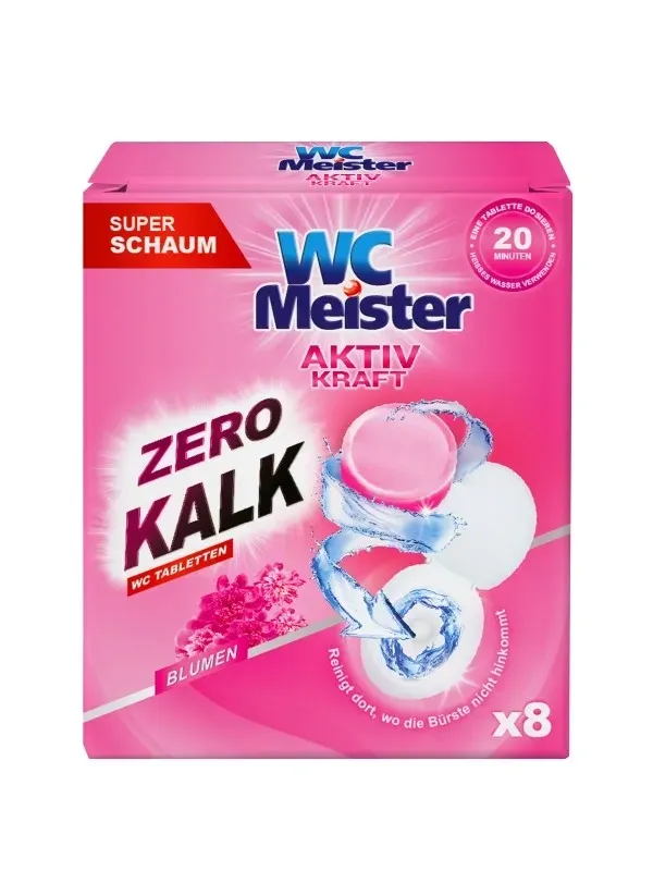 WC MEISTER Aktiv Kraft WC Blumen Tabletki Odkamieniające 8 szt