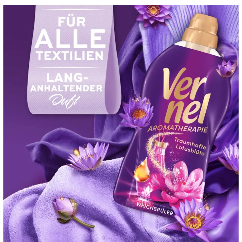 VERNEL Aromatherapie Traumhafte Lotusblüte Płyn Do Płukania Kwiat Lotosu 46 Prań