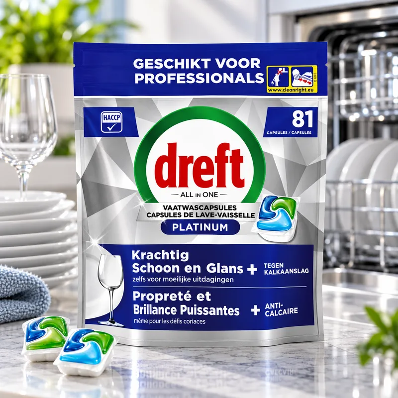DREFT Platinium Kapsułki Do Zmywarki 81 szt