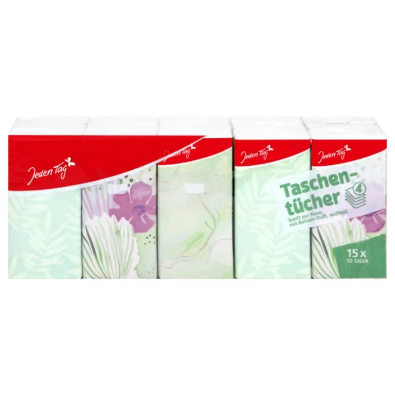 JEDEN TAG Chusteczki Higieniczne Z Balsamem 15x10 szt