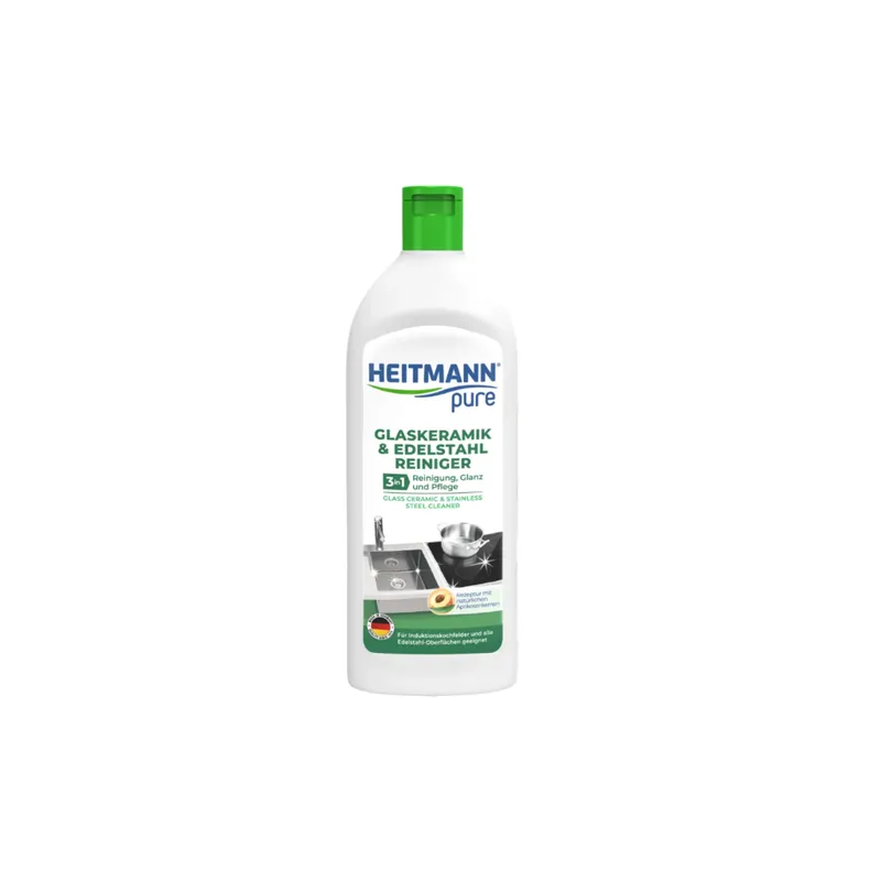 Heitmann Glaskeramik-Edelstahl 3 w 1 Czyste Szkło-Ceramika I Stal Nierdzewna 250 ml