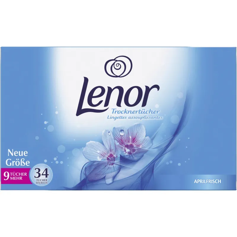 LENOR Aprilfrisch Chusteczki Zapachowe Do Suszarek 34 szt