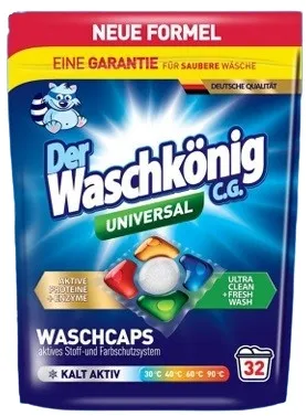 DER Waschkonig Universal Kapsułki Do Prania 32 szt