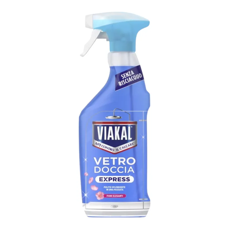 VIAKAL Doccia Express Fiori Eleganti Płyn Do Mycia Kabin Prysznicowych Bez Spłukiwania 470 ml