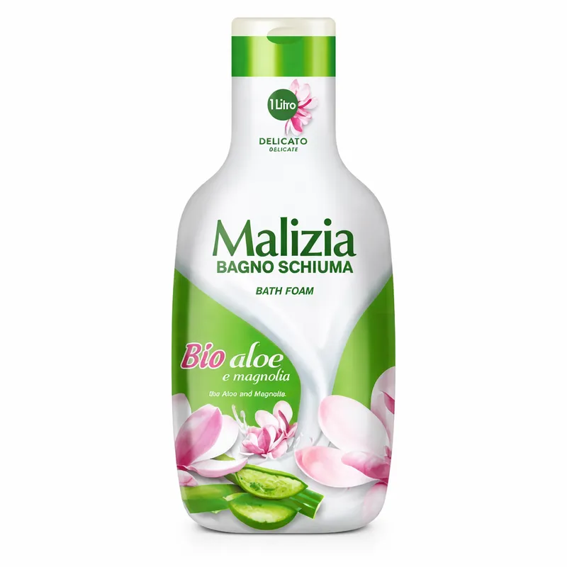 MALIZIA Bio Aloe E Magnolia Płyn Do Kąpieli 1l
