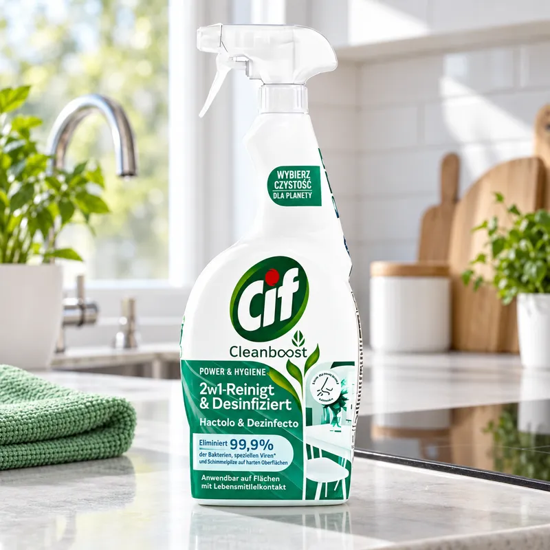 CIF Power Hygiene 2 IN1 Multi Spray Czyści I Dezynfekuje 750 ml