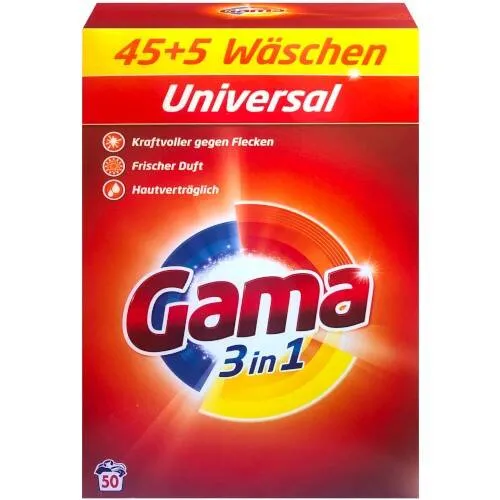 GAMA Uniwersalny Proszek Do Prania 45+5 Prań
