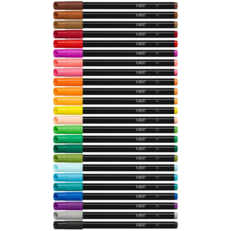 BIC Intensity Up Flamastry Mazaki Pisaki Pudełko 12 Sztuk
