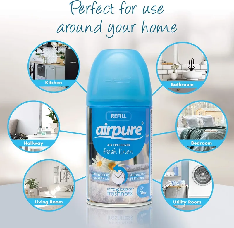 AIRPURE Fresh Linen Odświeżacz Powietrza 250 ml