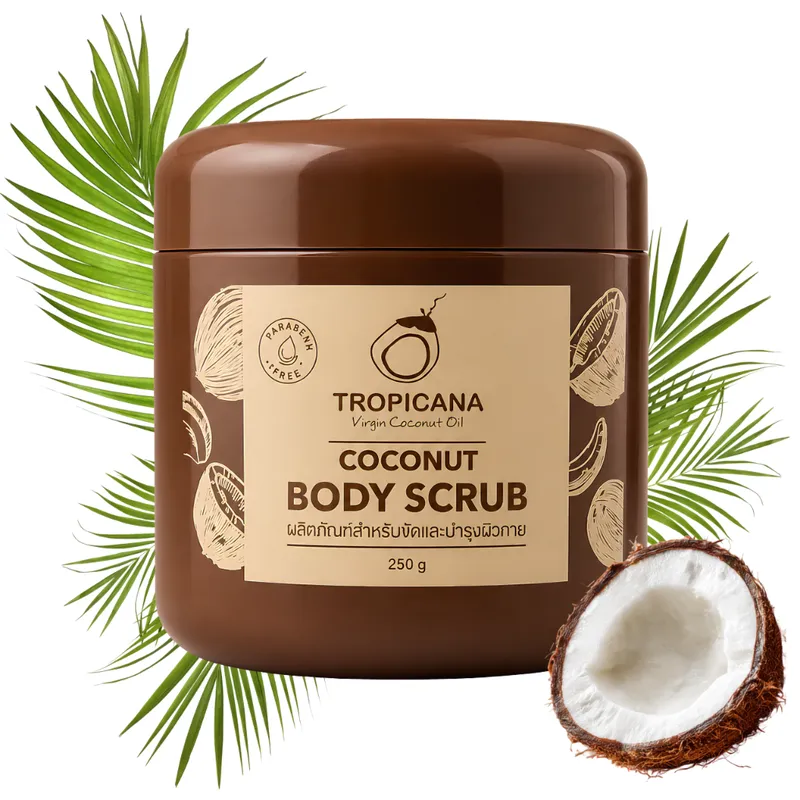TROPICANA Virgin Coconut Oil Bio Peeling Do Ciała 250g