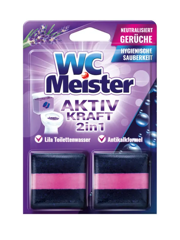 WC MEISTER Aktiv Kraft 2 In 1 Lila 2X 50 g