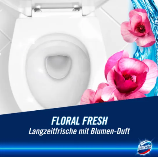 DOMESTOS Kraft & Frische Floral Fresh Żel WC 750 ml