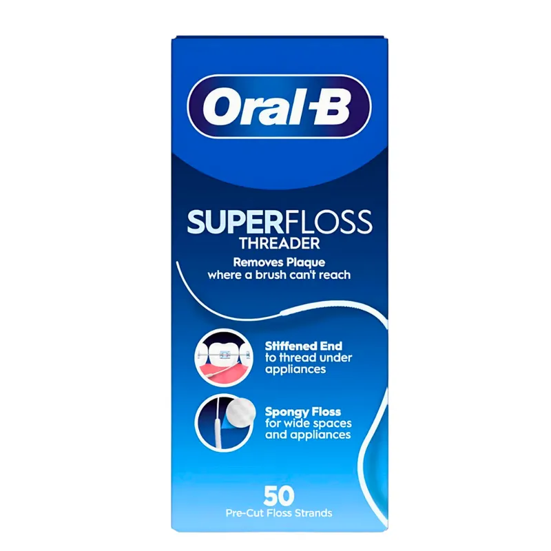 ORAL-B Super Floss Nić Dentystyczna Do Aparatów Ortodontycznych I Mostów 50 szt