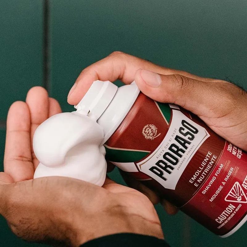 PRORASO Barbe Dure Pianka Do Golenia Twardy Zarost 400 ml