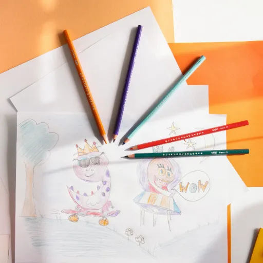 BIC Kids Tropicolors Kredki Ołówkowe Pudełko 24 Sztuki