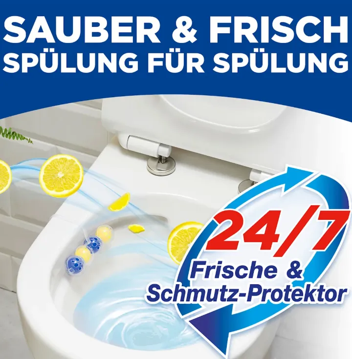 WC-FRISCH Blau Kraft-Aktiv Lemon Zawieszka WC 50 g