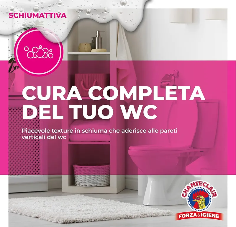 CHANTECLAIR WC Candeggina Mousse Pianka Wybielająca Do WC 625 ml