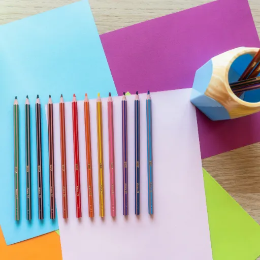 BIC Kids Evolution Stripes ECO Kredki Ołówkowe Pudełko 12 Sztuk