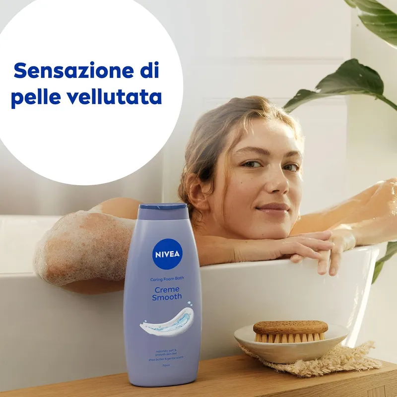 NIVEA Creme Smooth Płyn Do Kąpieli 750 ml