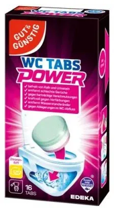 G&G WC Tabs Power Zitronen Tabletki Czyszczące 16 szt