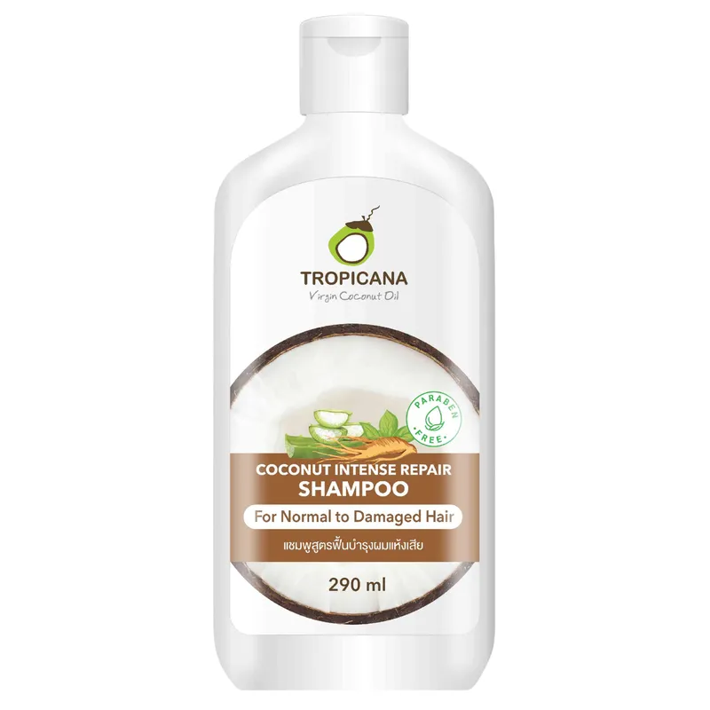 TROPICANA Virgin Coconut Oil Bio Intensywnie Regenerujący Szampon Do Włosów 290 ml