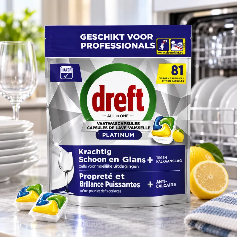 DREFT Platinum Citron Kapsułki Do Zmywarki 81 szt