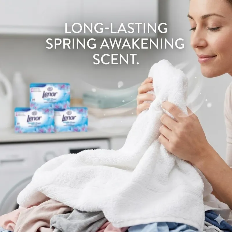 LENOR Spring Awakening Chusteczki Zapachowe Do Suszarki Bębnowej 34 szt