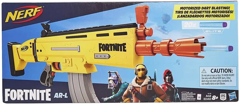 Nerf Fortnite Dart Blaster Ar-L Pistolet Piankowy E6158