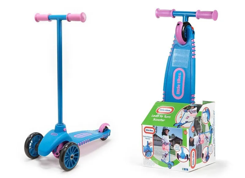 Hulajnoga Trójkołowa Do Dzieci Little Tikes To Turn - Niebiesko-Różowa
