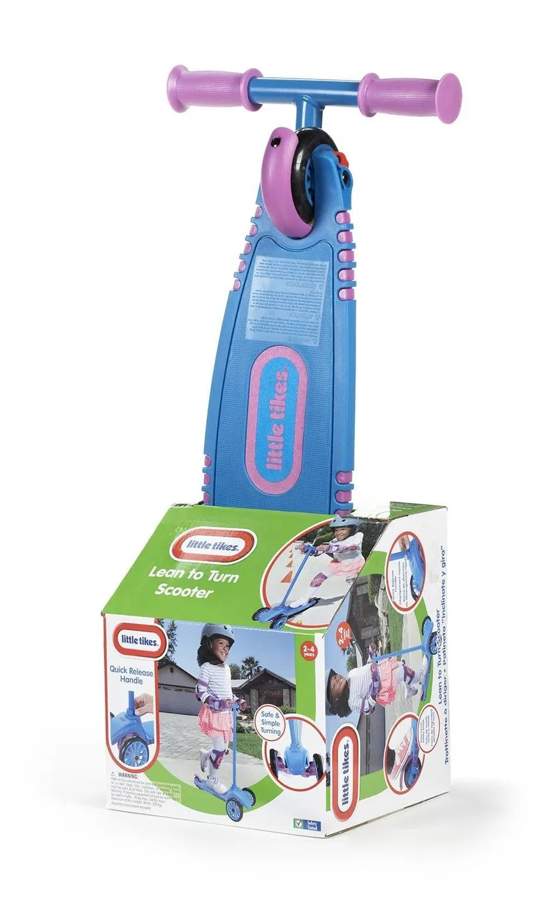 Hulajnoga Trójkołowa Do Dzieci Little Tikes To Turn - Niebiesko-Różowa