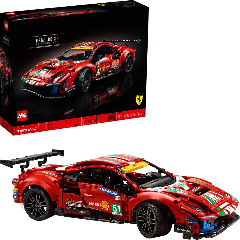 LEGO Technic FERRARI 488 Gte Af Corse 51 Klocki Konstrukcyjne
