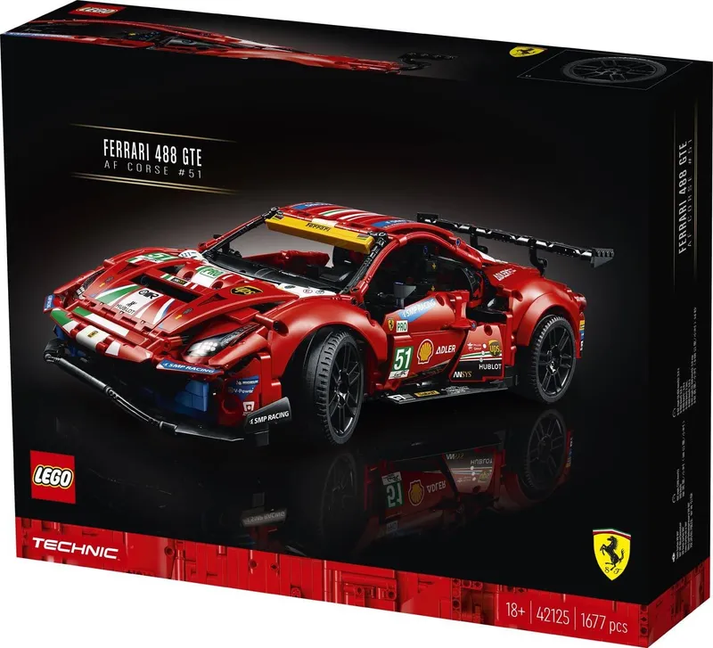 LEGO Technic FERRARI 488 Gte Af Corse 51 Klocki Konstrukcyjne