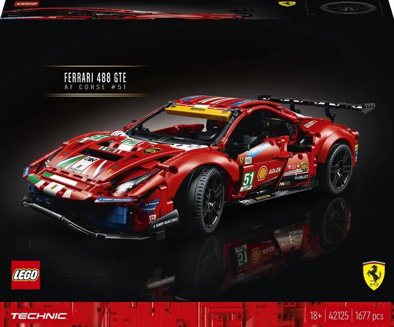 LEGO Technic FERRARI 488 Gte Af Corse 51 Klocki Konstrukcyjne