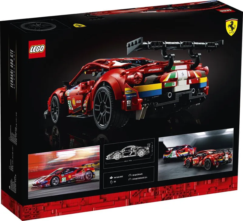 LEGO Technic FERRARI 488 Gte Af Corse 51 Klocki Konstrukcyjne