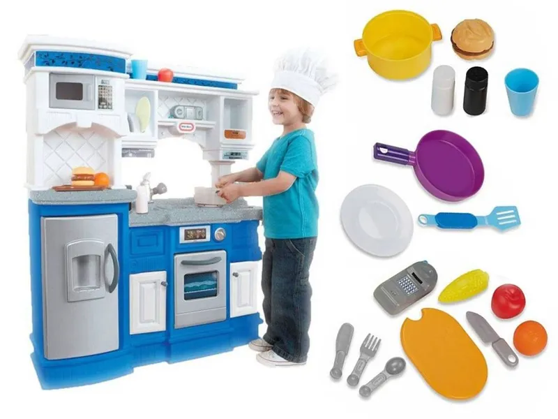 Kuchnia Zabawkowa Gourmet Prep N Serve Little Tikes 173509 - Niebieska