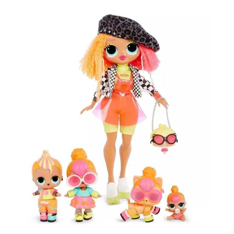 Zestaw Lalek L.o.l. Surprise Neon Qt Family 4 szt 25 x 20 x 10 cm